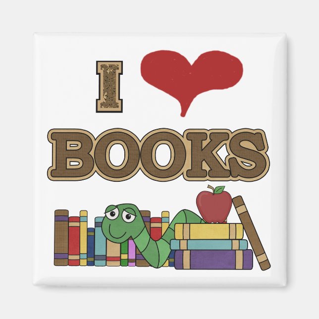 Íman Eu amo livros (Frente)