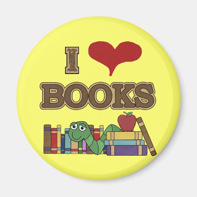 Íman Eu amo livros (Frente)