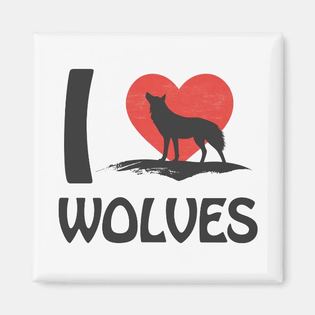 Íman Eu amo Lobos (Frente)