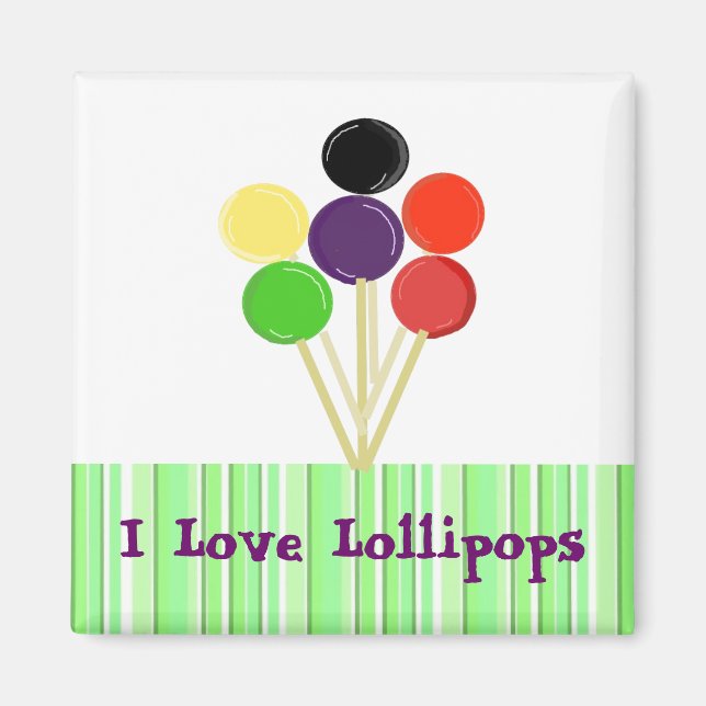 Íman Eu Amo Lollipops (Frente)
