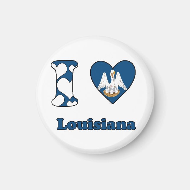 Íman Eu amo Louisiana (Frente)