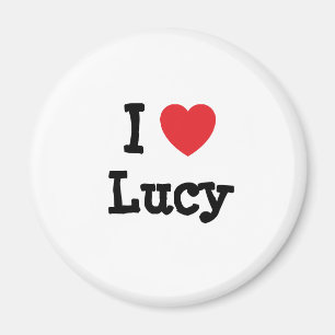 Íman Eu amo Lucy Heart Shirt