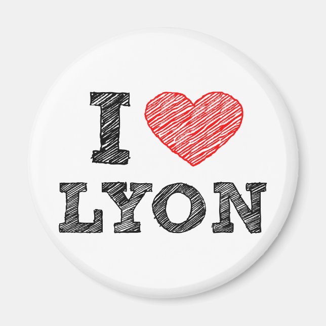 Íman Eu Amo Lyon (Frente)