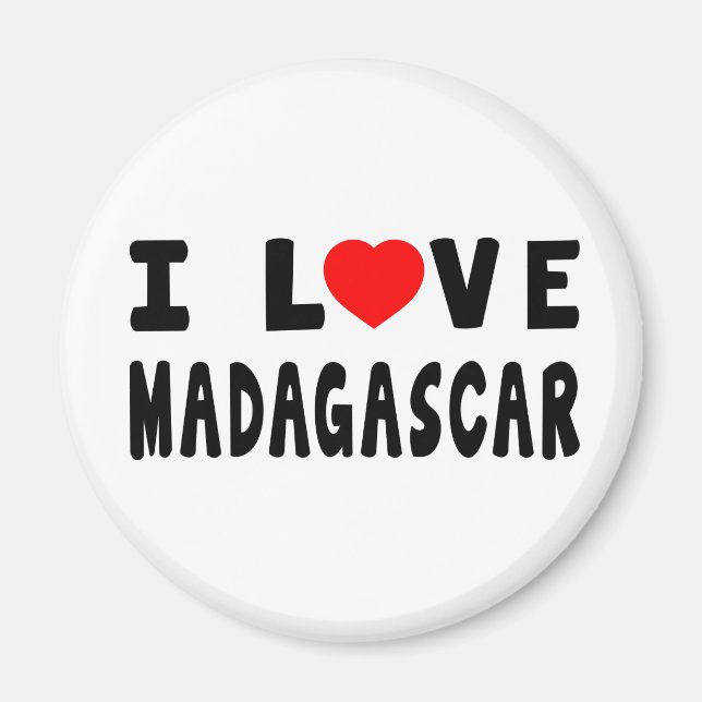 Íman Eu amo Madagascar (Frente)