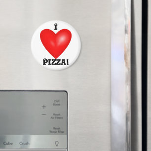 Íman Eu Amo Magnet De Pizza