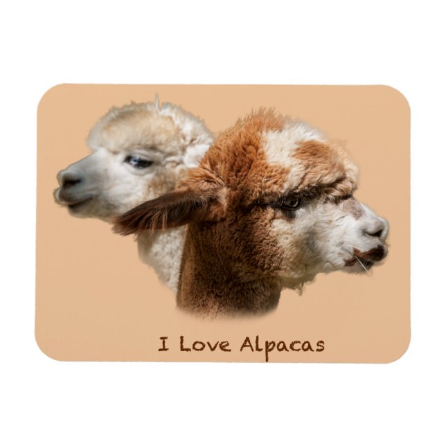Íman Eu Amo Magnets Alpacas (Horizontal)