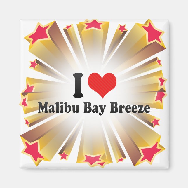 Íman Eu Amo Malibu Bay Breeze (Frente)