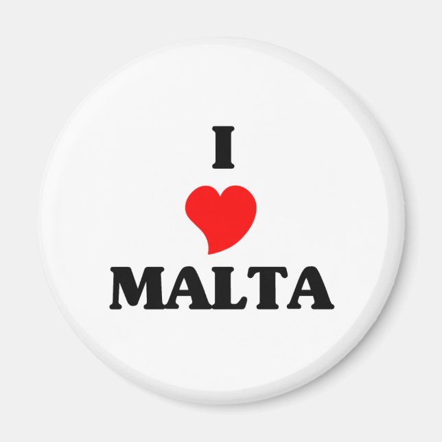Íman Eu Amo Malta (Frente)