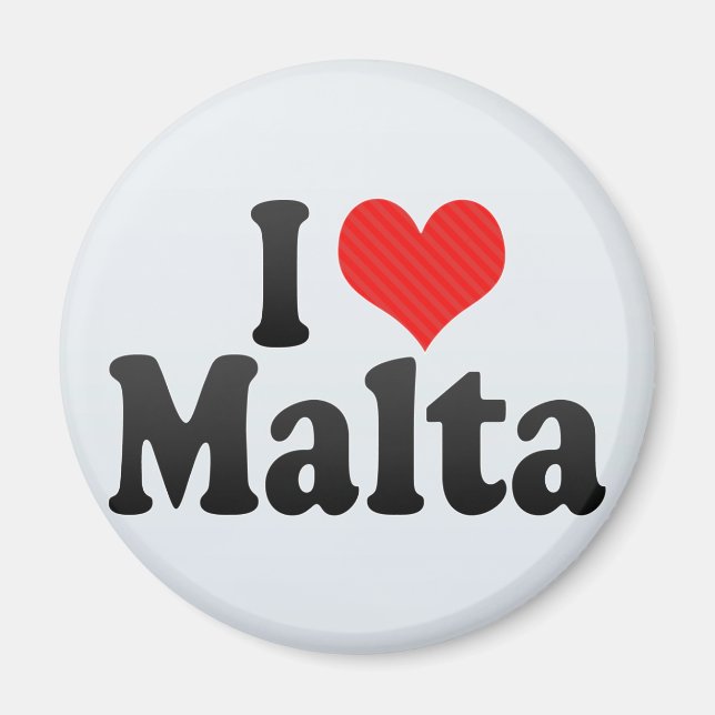 Íman Eu Amo Malta (Frente)