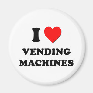Íman Eu amo máquinas de venda automáticas