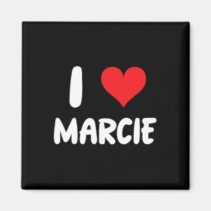 Íman Eu Amo Marcie - Coração - Nome