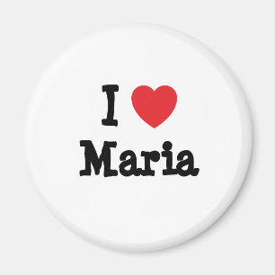 Íman Eu amo Maria Heart-Shirt