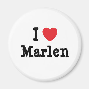 Íman Eu amo Marlen Heart Shirt