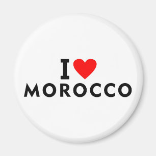 Íman Eu amo Marrocos como turismo de viagem cardíaca