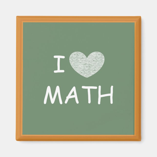 Íman Eu Amo Matemática (Frente)