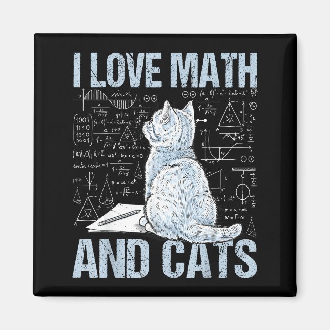 Íman Eu Amo Matemática E Gatos Professor De Ciências Al (Frente)