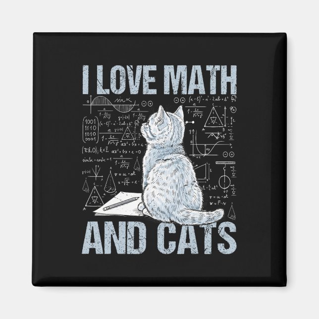 Íman Eu Amo Matemática E Gatos Professor De Ciências Al (Frente)