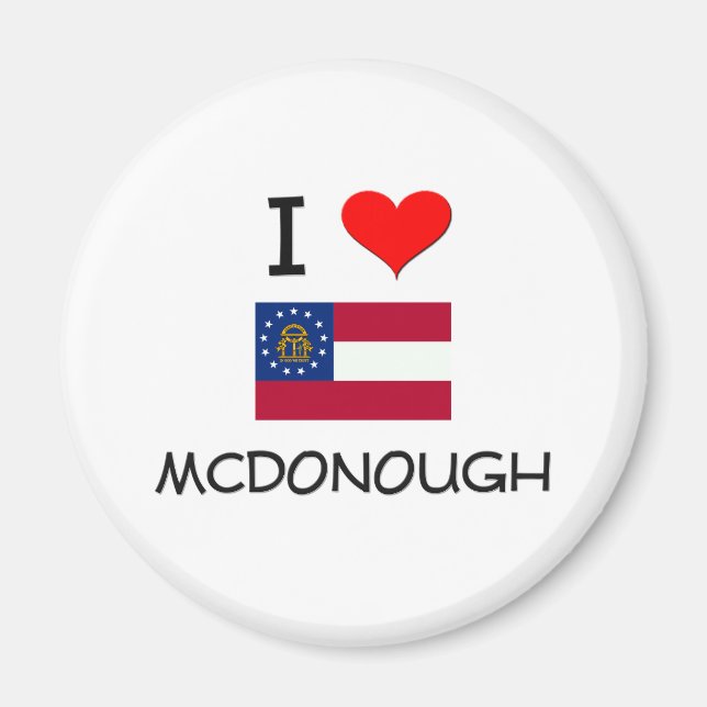 Íman Eu Amo MCDONOUGH Georgia (Frente)