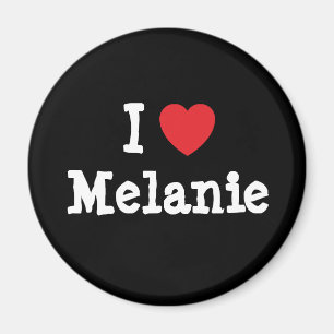 Íman Eu amo Melanie Heart-Shirt