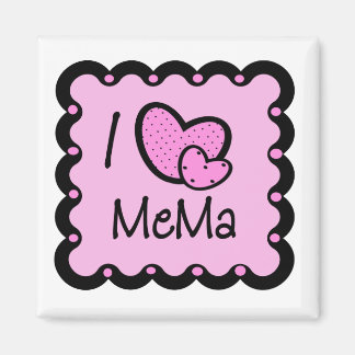 Íman Eu Amo Mema T-Shirt Bonita
