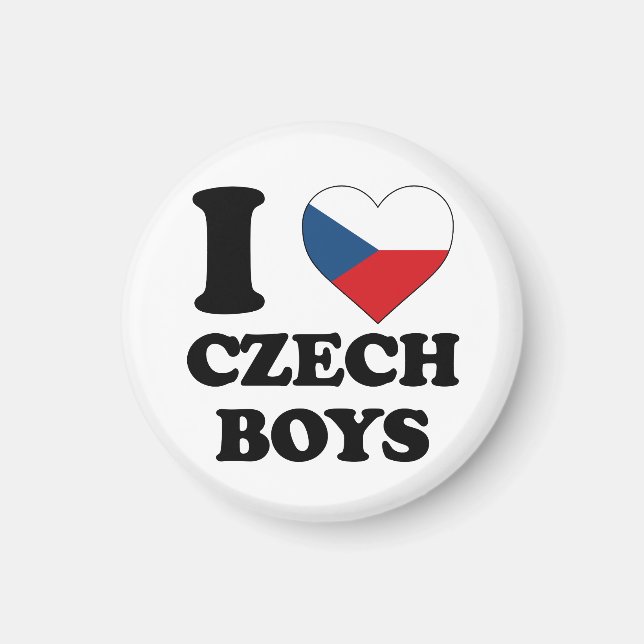 Íman Eu amo Meninos Checos (Frente)