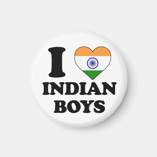 Íman Eu amo Meninos Indianos (Frente)