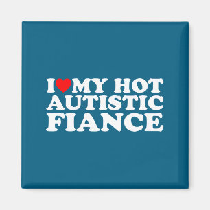 Íman Eu amo meu(a) noivo(a) autista quente conscientiza
