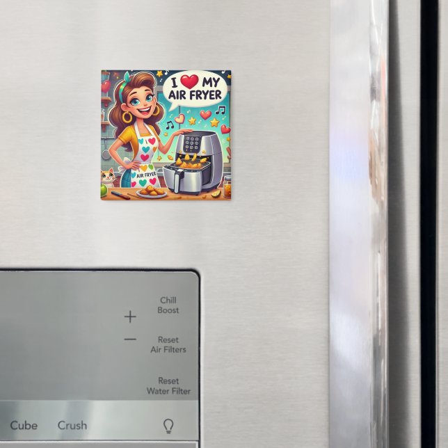 Íman Eu Amo Meu Ar Fryer - Design Cozinhar (In Situ (Fridge))