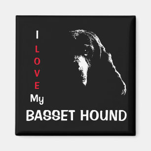 Íman Eu Amo Meu Basset Hound