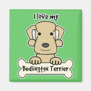 Íman Eu amo meu Bedlington Terrier