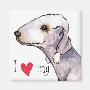 Íman Eu amo meu Bedlington Terrier