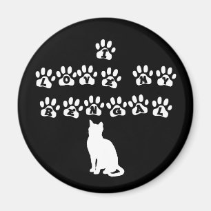 Íman Eu amo meu Bengal--Texto branco