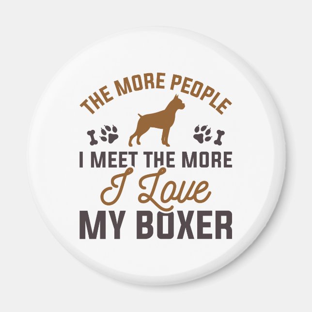 Íman Eu Amo Meu Boxer (Frente)