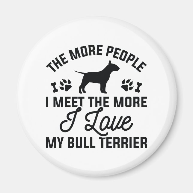 Íman Eu Amo Meu Bull Terrier (Frente)