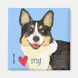 Íman Eu amo meu Cardigan Welsh Corgi