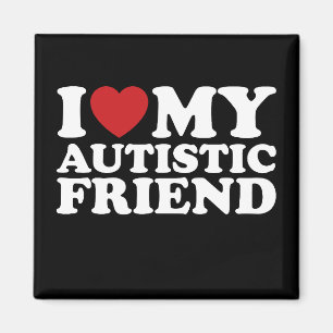 Íman Eu Amo Meu Coração Autista Amigo Autismo