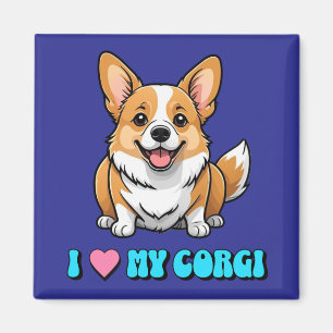 Íman Eu Amo Meu Corgi