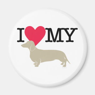 Íman Eu Amo Meu Dachshund!