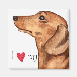 Íman Eu amo meu Dachshund