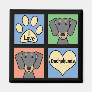 Íman Eu amo meu Dachshund