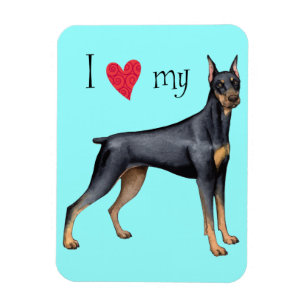 Íman Eu amo meu Doberman