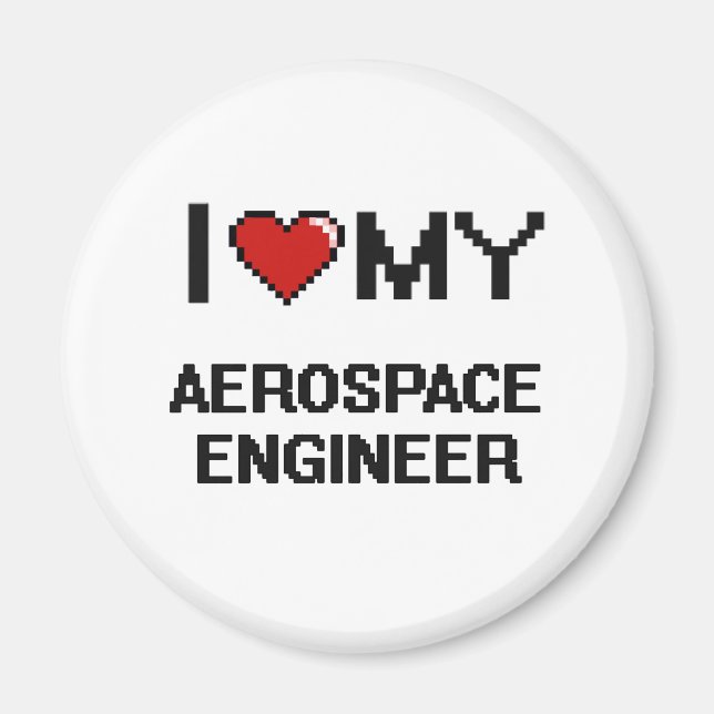 Íman Eu amo meu Engenheiro Aeroespacial (Frente)