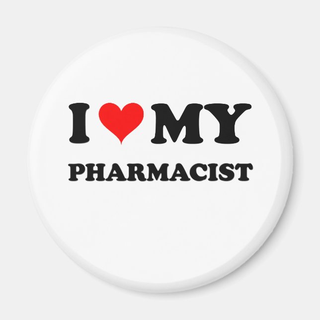 Íman Eu Amo Meu Farmacêutico (Frente)
