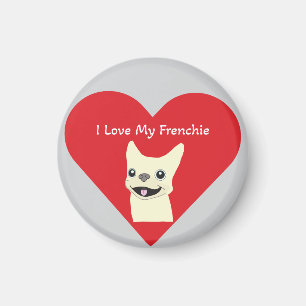 Íman Eu amo meu Frenchie, Lavender