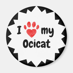 Íman Eu Amo Meu Gato De Ocicat