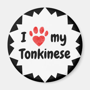 Íman Eu amo meu gato de Tonkinese