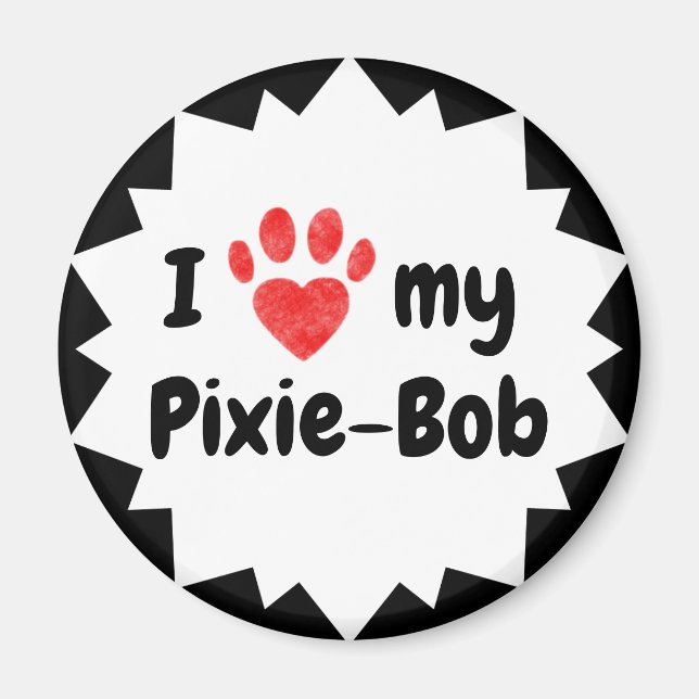 Íman Eu Amo Meu Gato Pixie-Bob (Frente)