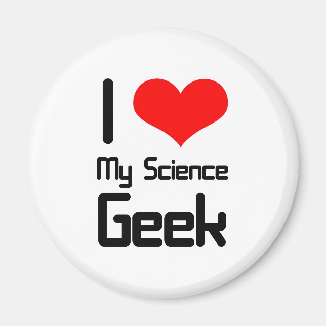 Íman Eu amo meu geek de ciência (Frente)