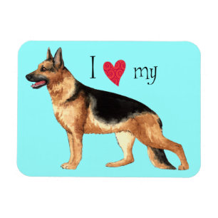 Íman Eu amo meu german shepherd