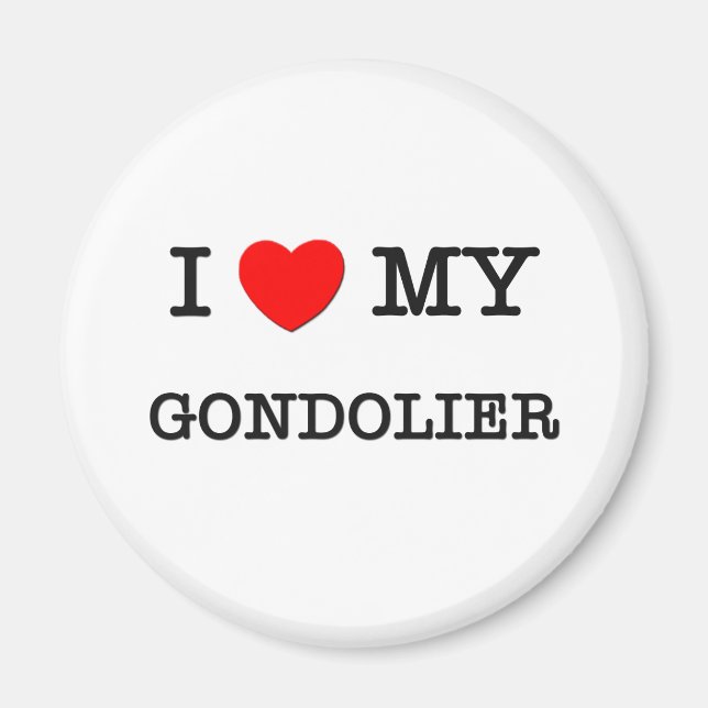 Íman Eu Amo Meu GONDOLIER (Frente)